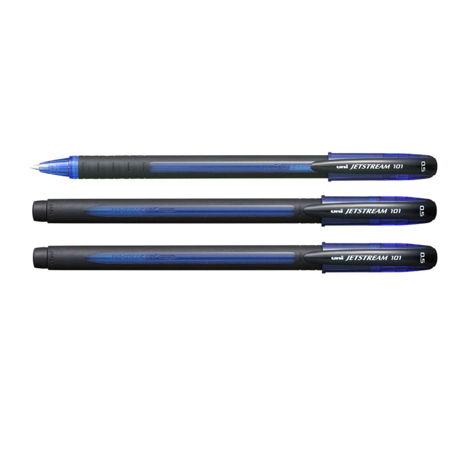 Ручка шариковая UNI Jetstream SX-101-05 синий 0.5 мм. 3 шт - фото 1