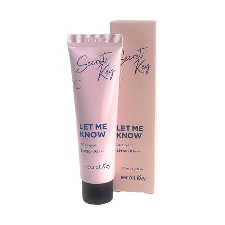 Крем для лица SECRET KEY солнцезащитный let me know cc cream spf50+ pa+++ 30 мл