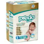 Подгузники Predo Baby для новорожденных 1 2-5кг 54шт