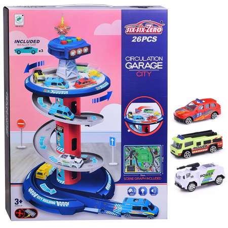 Парковка Ural Toys с машинками и дорожными знаками 660-A323