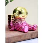 Подставка для канцелярии iLikeGift Astronaut pink metallic