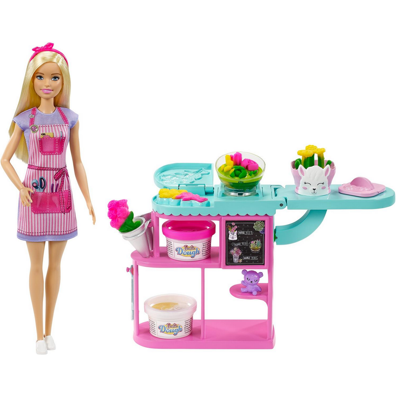 Набор игровой Barbie Цветочный магазин с куклой-флористом GTN58 купить по  цене 1599 ₽ в интернет-магазине Детский мир