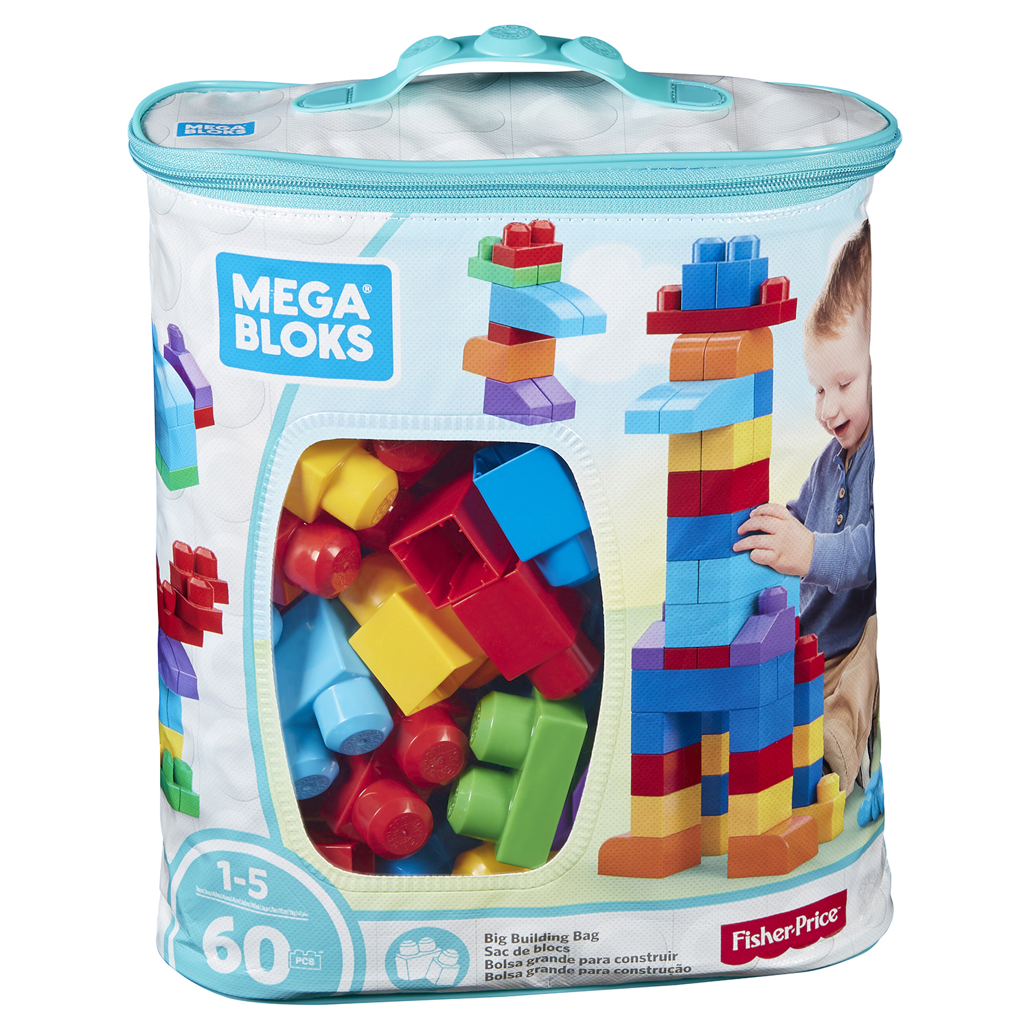 Конструктор Mega Bloks First Builders 60деталей в ассортименте DCH54/DCH55/CYP67 - фото 3