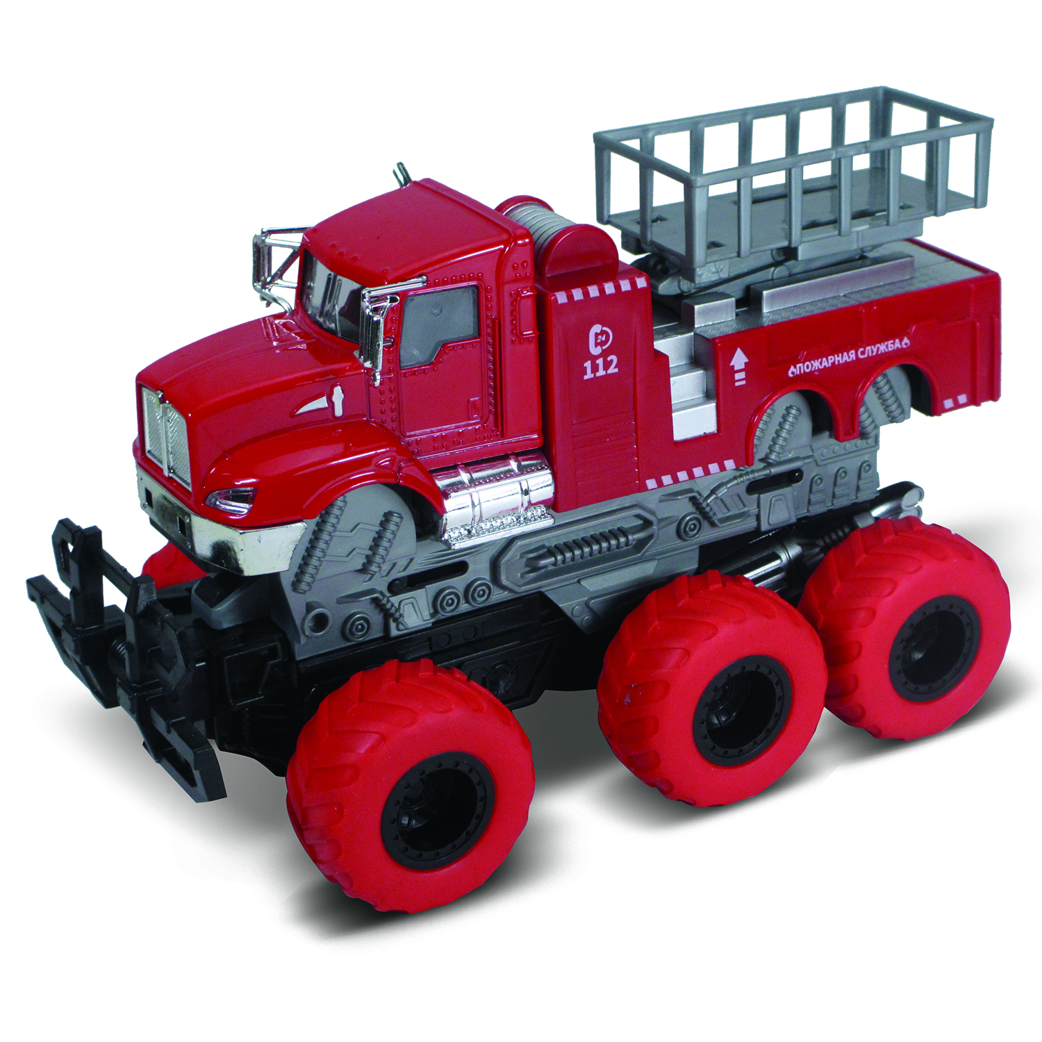 Пожарная машина Funky Toys 1:43 фрикционный FT61093 - фото 1