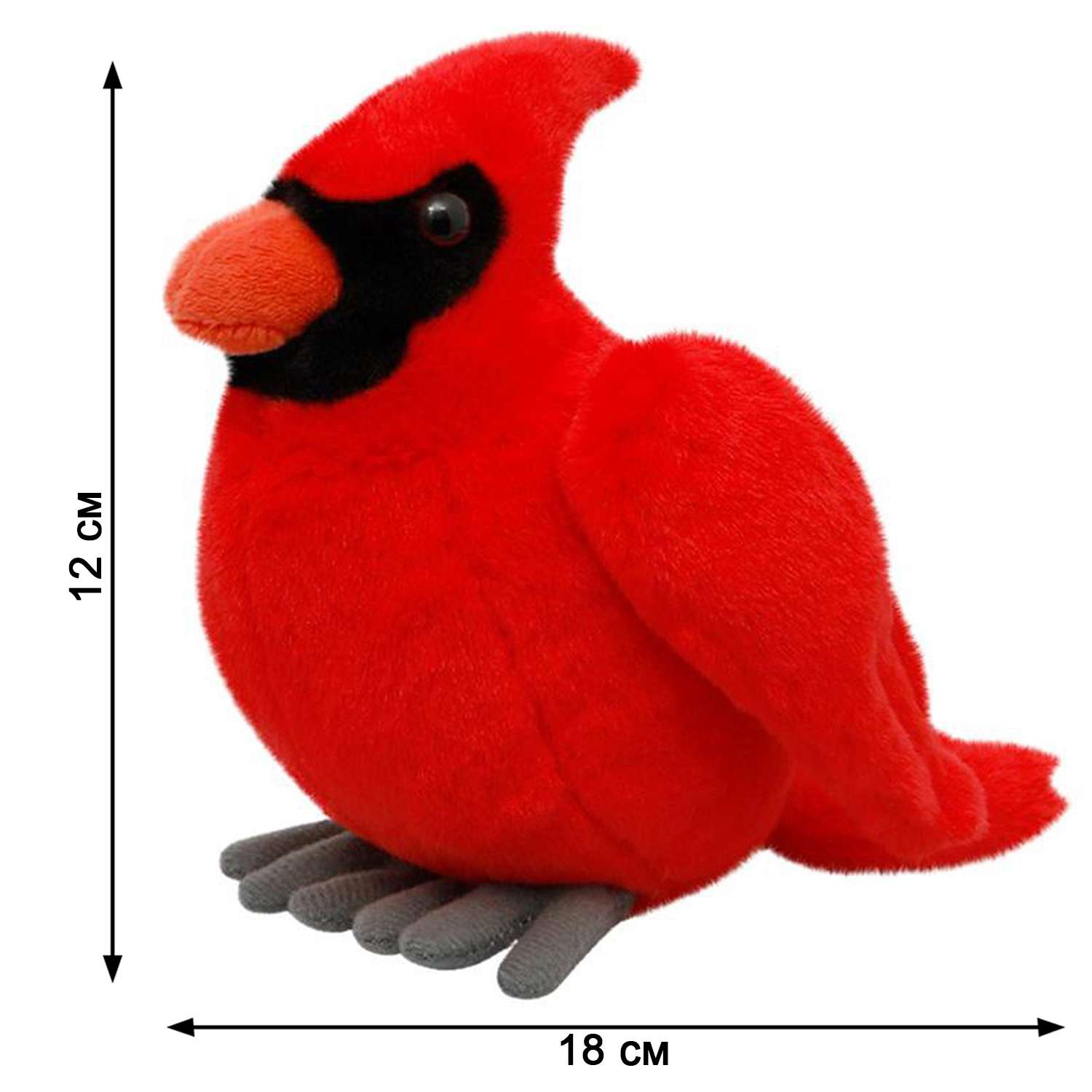 Мягкая игрушка All About Nature Красный кардинал 18 см. K8800-PT - фото 2