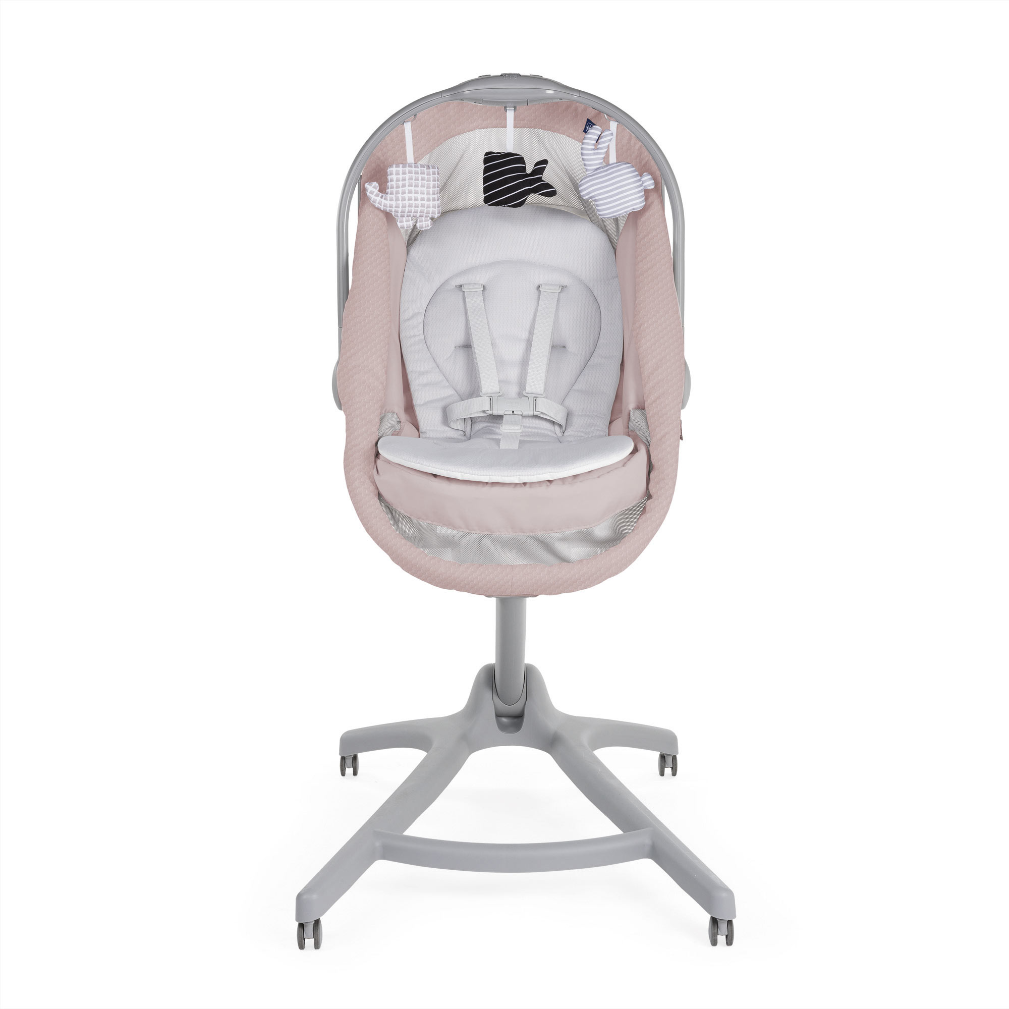 Детская кроватка Chicco Baby Hug - 4 in 1 Air Rose овальная, (розовый) - фото 11