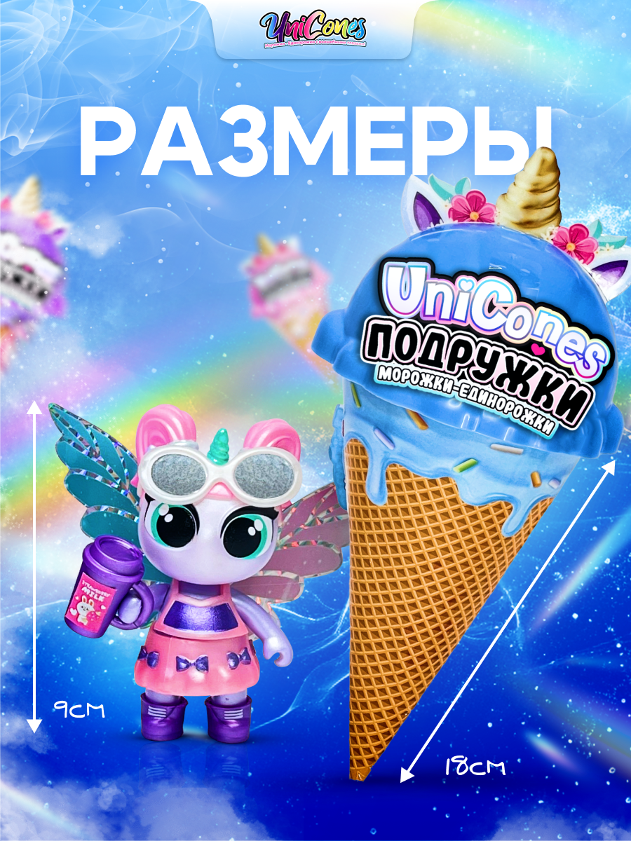 Игрушка сюрприз Unicones Рожок морожка единорожка Подружки для декорирования - фото 9