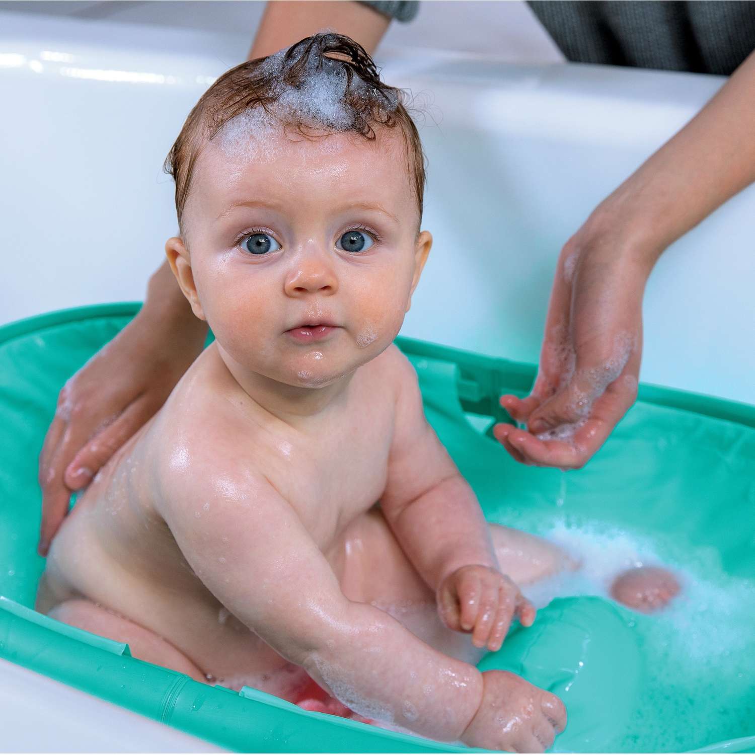 Ванночка Summer Infant Fold Away Bath складная Бирюзовая 19546 - фото 7