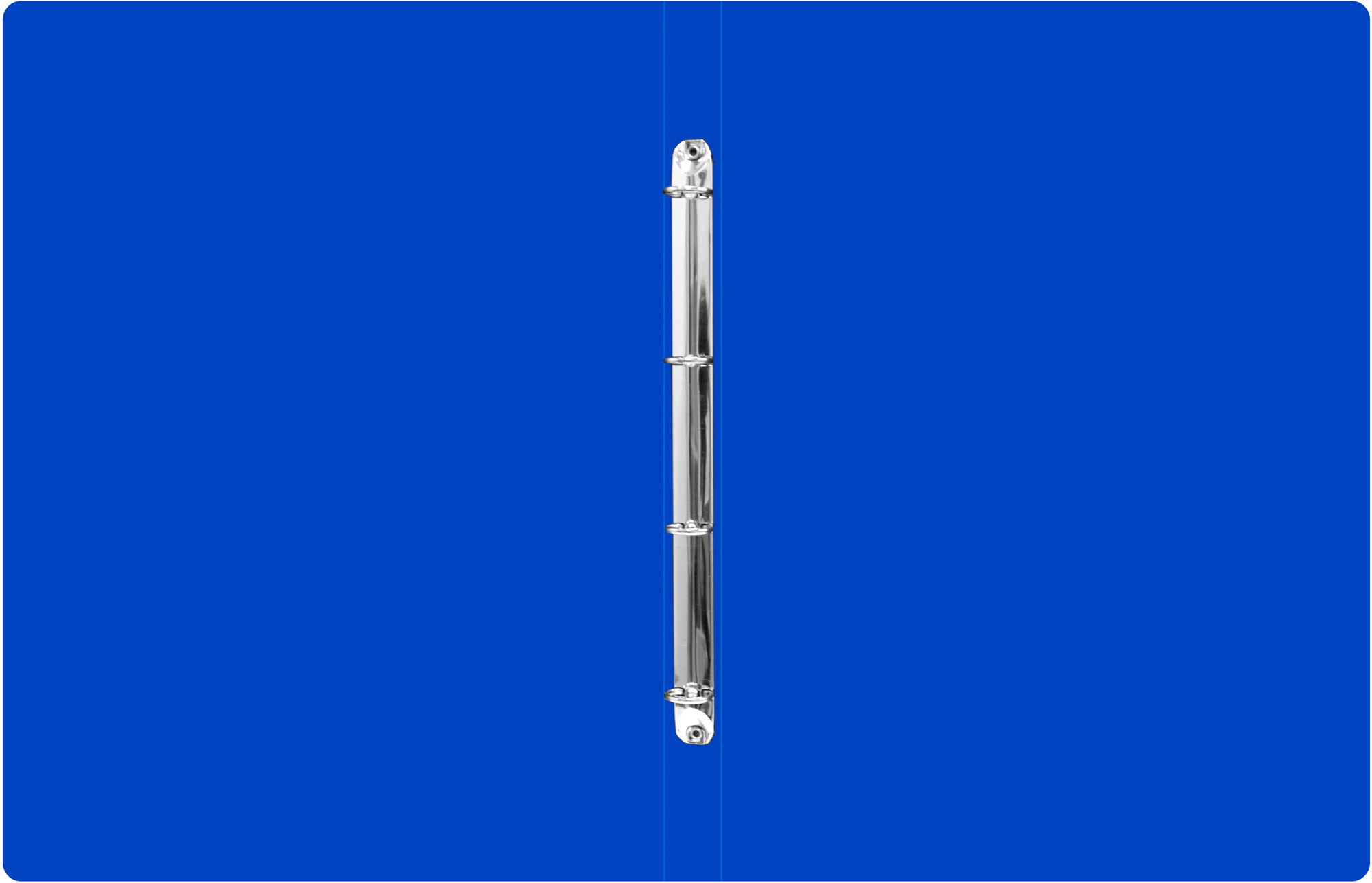 Папка на кольцах Бюрократ 0827VA3BLU A3 4 кольца синий - фото 3