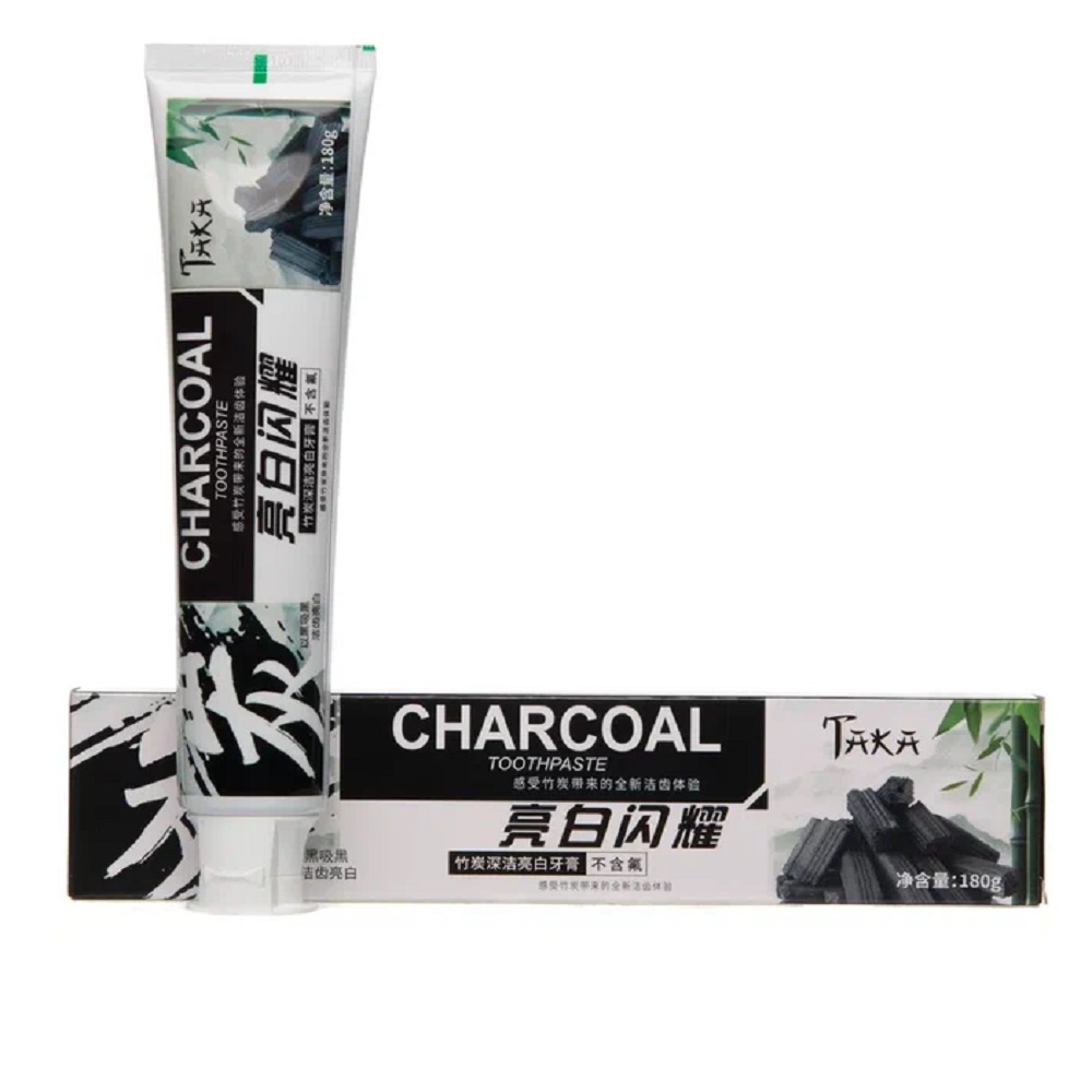 Зубная паста TAKA Health Бамбуковый уголь CHARCOAL 180 гр набор 2 шт - фото 1