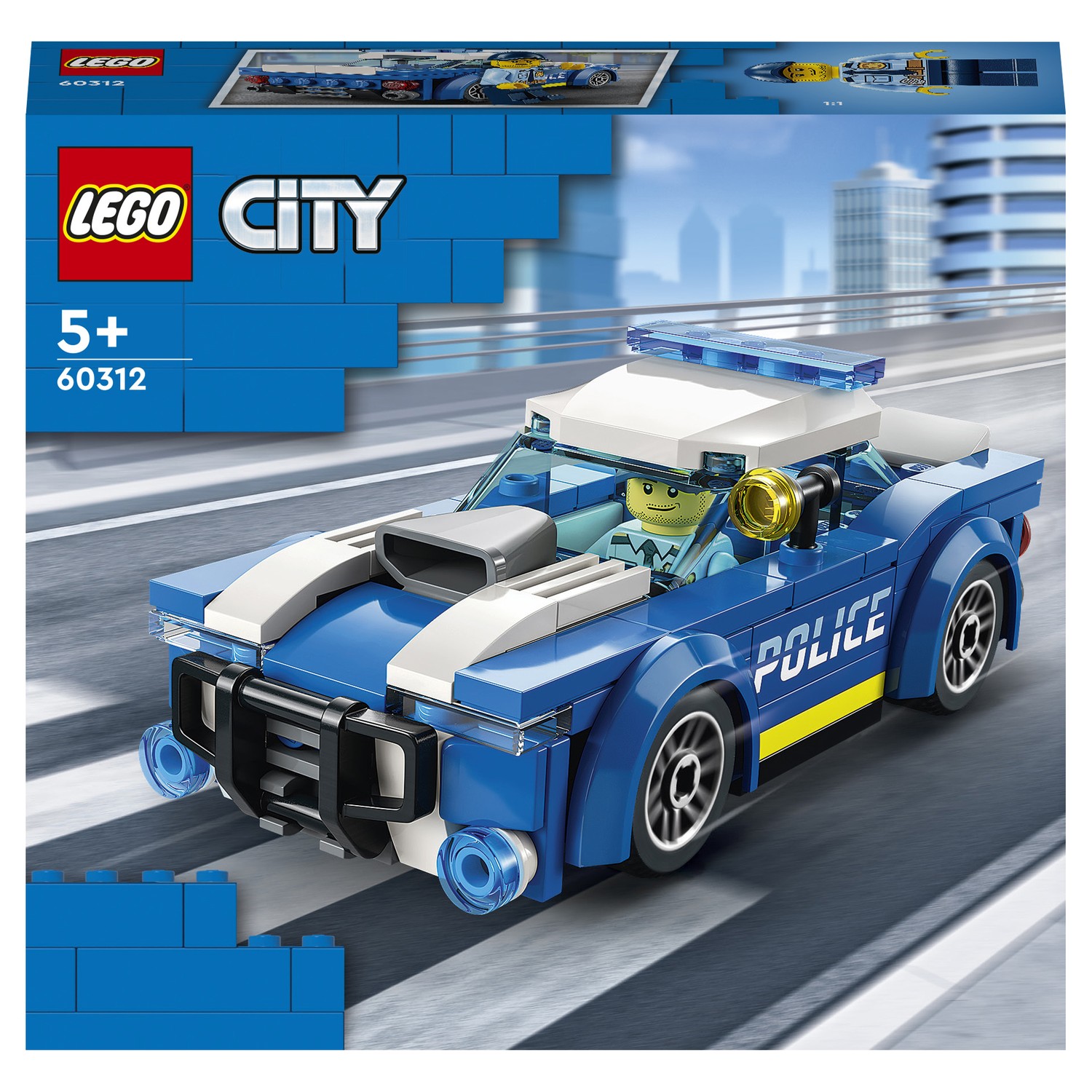 Конструктор LEGO City Police Полицейская машина 60312 купить по цене 899 ₽ в  интернет-магазине Детский мир