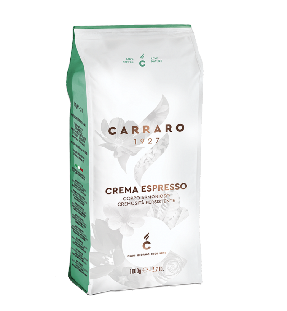 Кофе зерновой Carraro crema espresso пакет 1 кг - фото 1