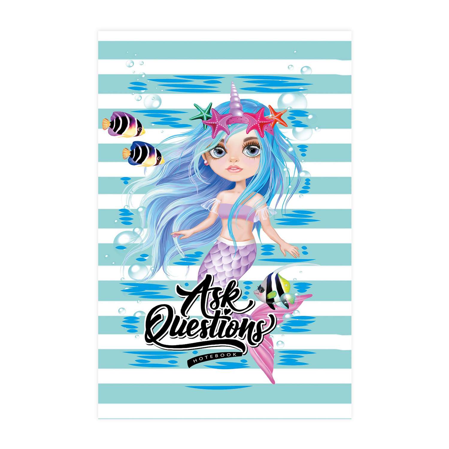 Анкета для девочек Art Studio of Happiness на английском языке 48 листов - Mermaid - фото 1