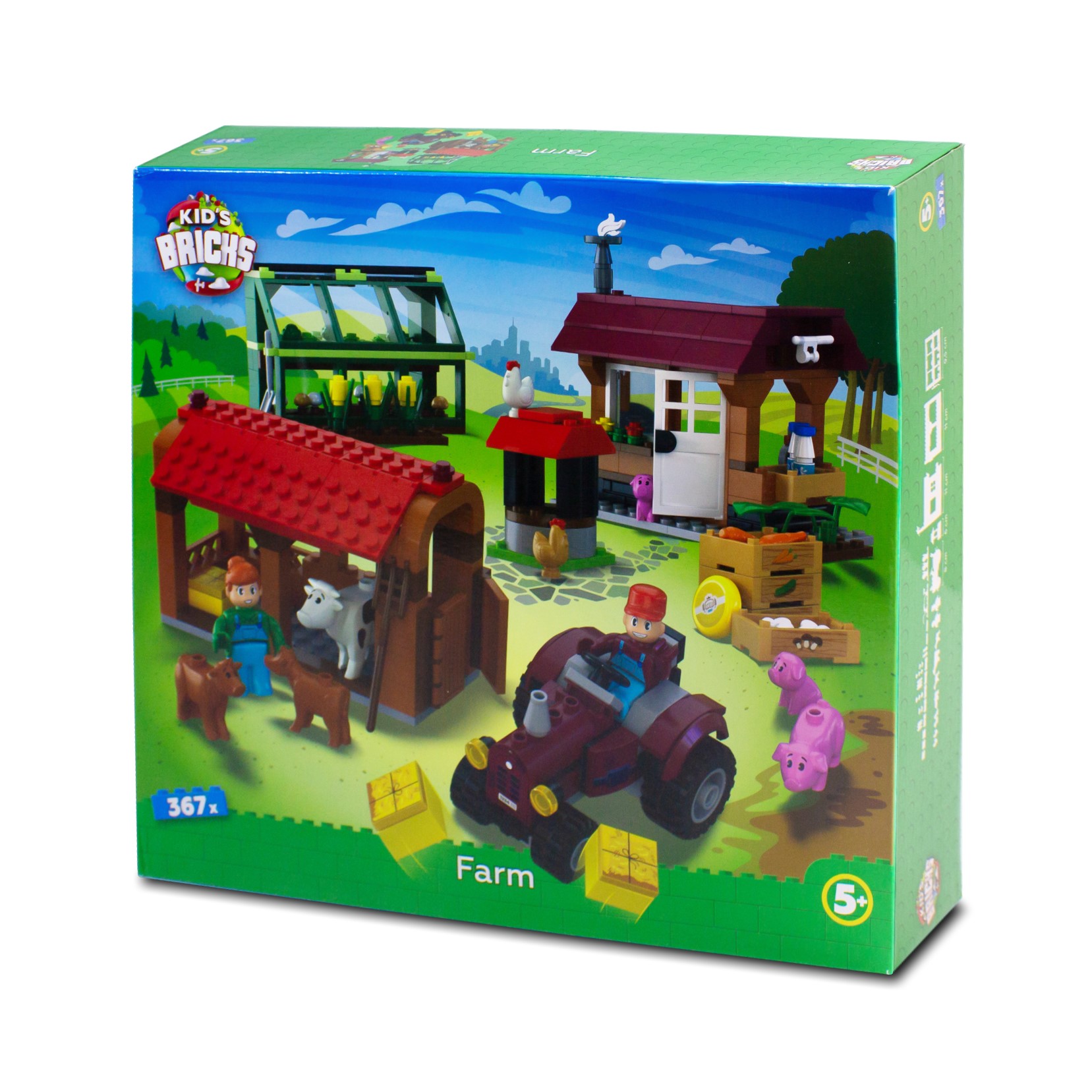 Конструктор kids bricks ферма 367 деталей - фото 4