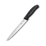 Нож кухонный Victorinox SwissCLASSIC 6.8713.20G стальной филейный лезвие 200 мм прямая заточка черный