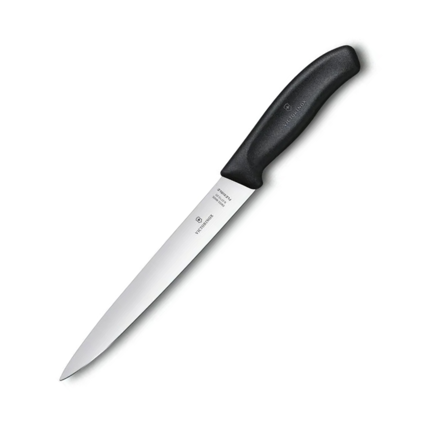 Нож кухонный Victorinox SwissCLASSIC 6.8713.20G стальной филейный лезвие 200 мм прямая заточка черный - фото 1
