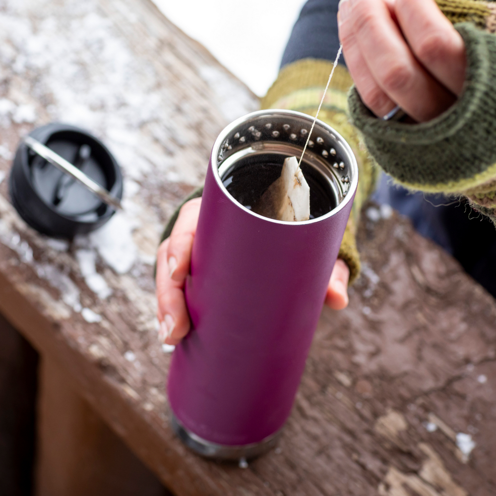 Термокружка Klean Kanteen TKWide Cafe Cap 20oz Purple Potion 592 мл - фото 4