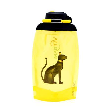 Бутылка для воды складная VITDAM желтая 500мл B050YES 610