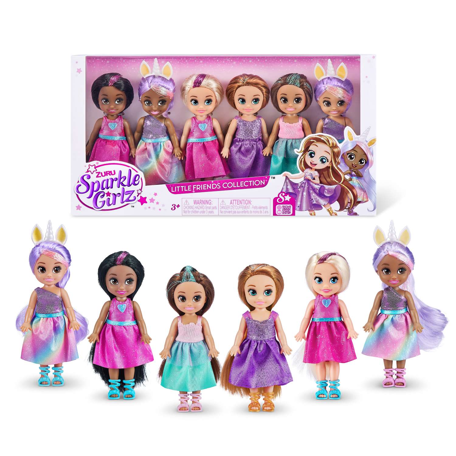 Набор игровой Sparkle Girlz Мини-куклы 6шт 100524 100524 - фото 8