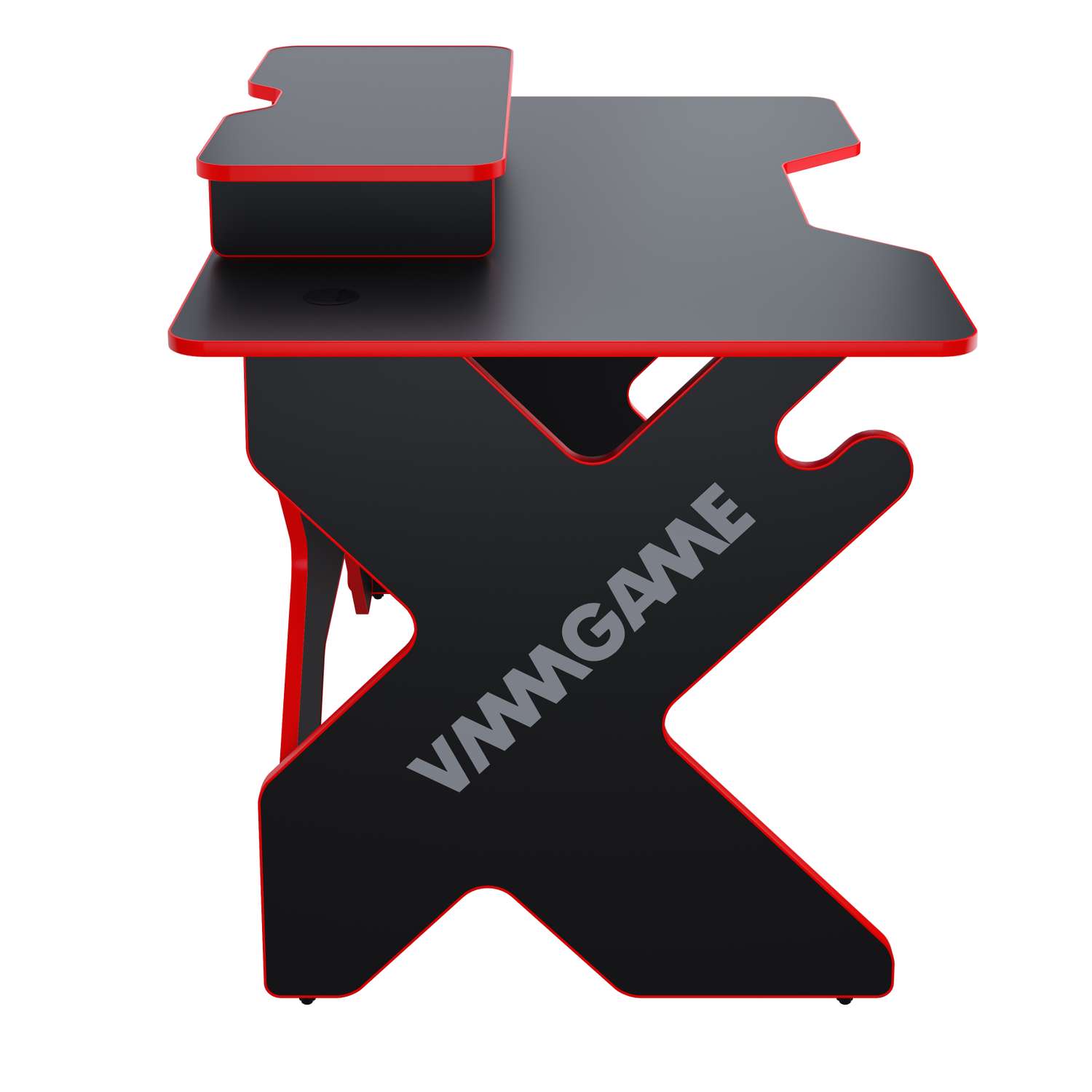 Стол VMMGAME Игровой Space 120dark красный с подставкой для монитора Base - фото 2