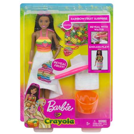 Кукла Barbie Крайола Радужный фруктовый сюрприз 2 GBK19