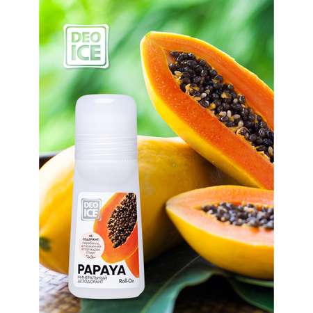 Дезодорант Deoice роликовый минеральный Roll-On Papaya 65 ml