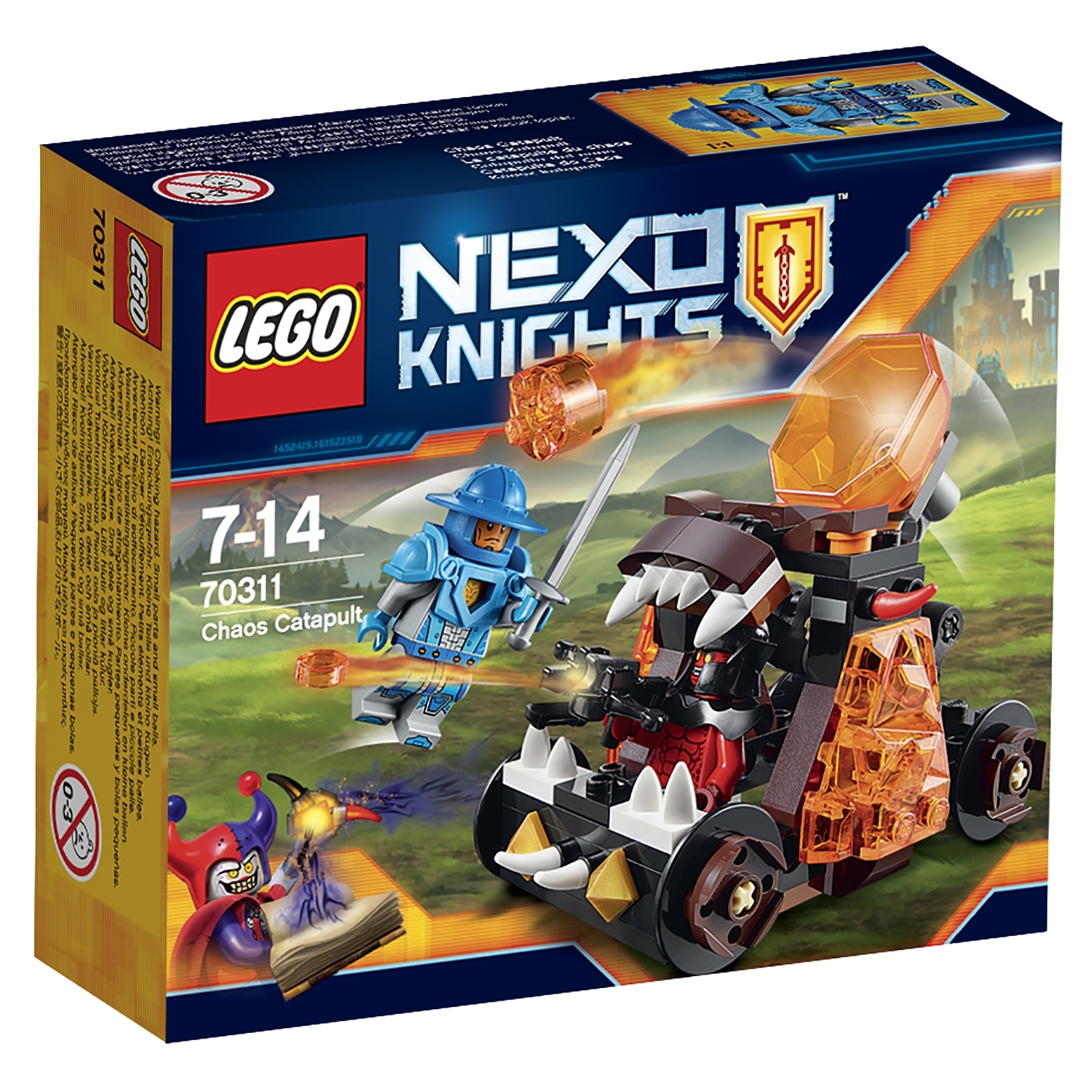 Конструктор LEGO Nexo Knights Безумная катапульта (70311) купить по цене  799 ₽ в интернет-магазине Детский мир