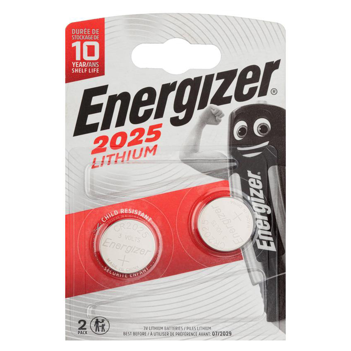 Батарейка ENERGIZER Lithium CR2025 FSB 2 шт - фото 1