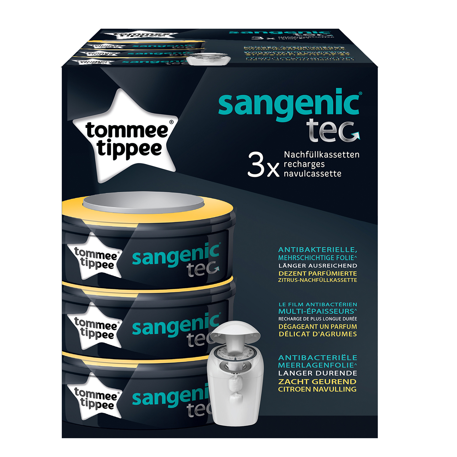 Кассета для накопителя Tommee tippee сменная 3шт 82014504 - фото 2