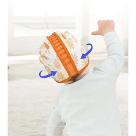 Шлем защитный Beideli для малышей от падений Львенок коричневый