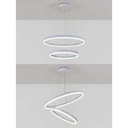Светодиодный светильник NATALI KOVALTSEVA люстра двойной нимб 120W белый LED