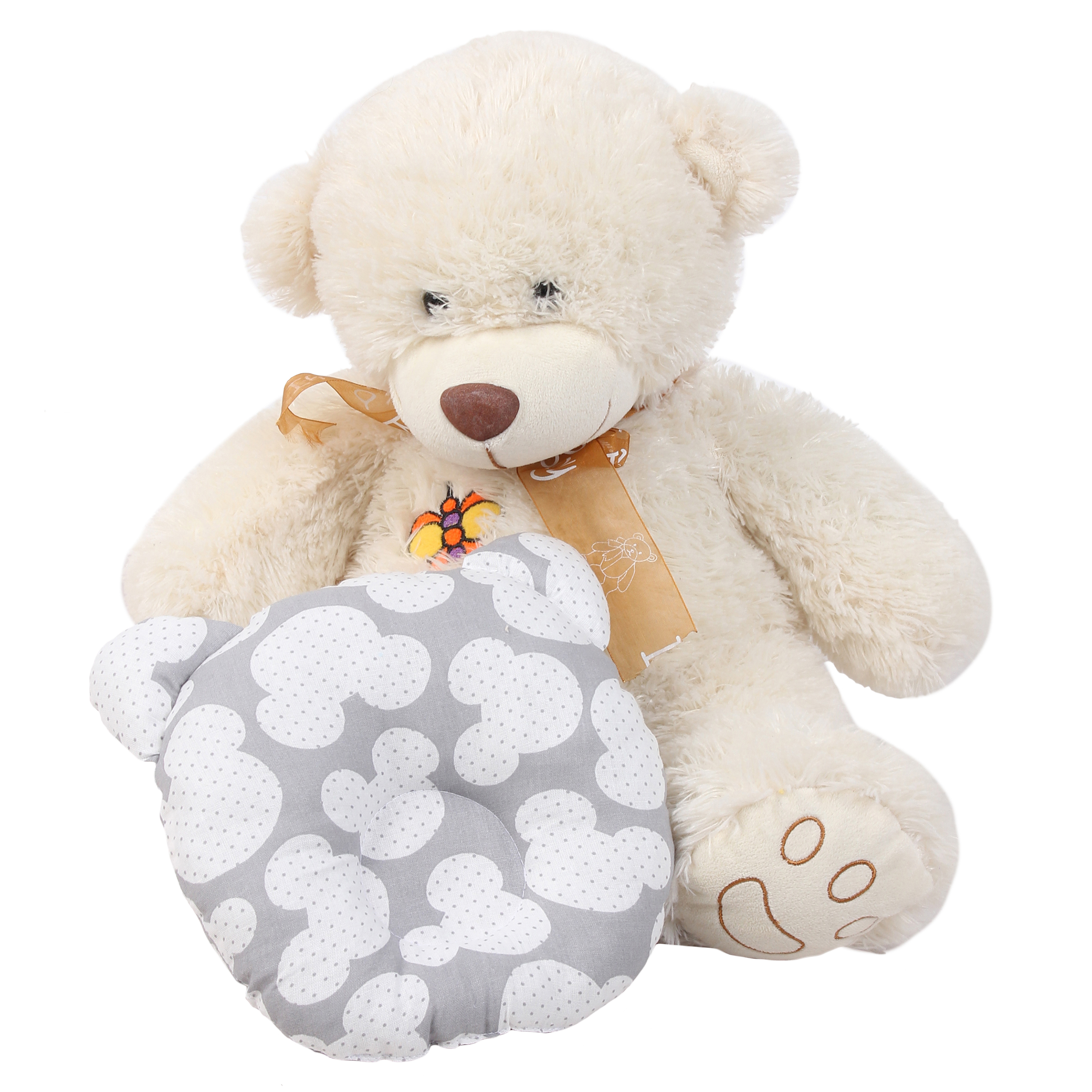 Подушка Amarobaby First Pillow Ушки Серый - фото 6