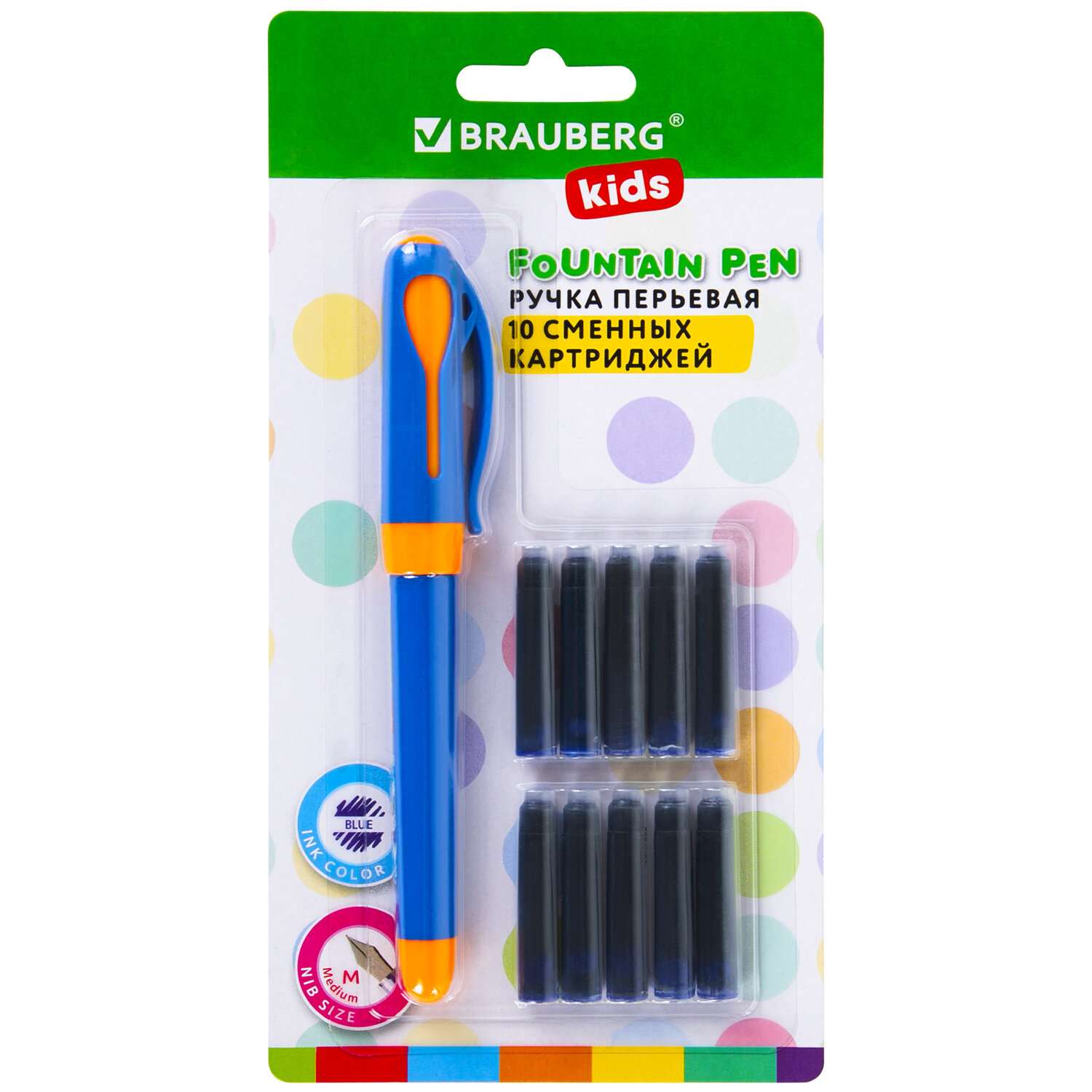 Перьевая ручка Brauberg с 10 сменными картриджами набор для каллиграфии - фото 10