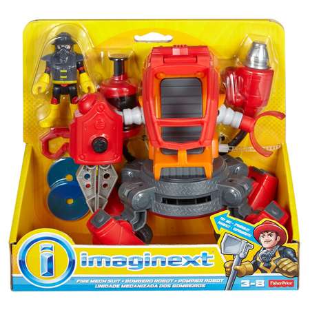 Набор IMAGINEXT Пожарная техника Пожарный костюм-механоид с аксессуарами CHJ33