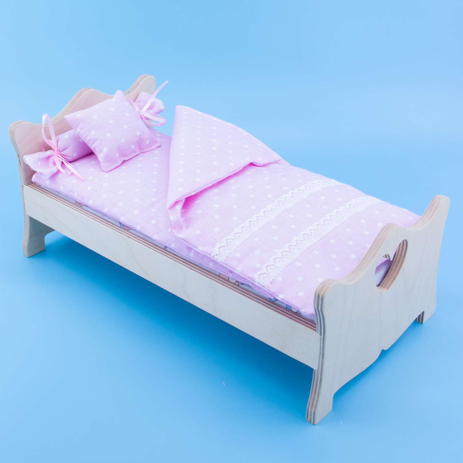 Комлпект постельного белья Модница для куклы 29 см пастельно-розовый 2002пастельно-розовый - фото 8