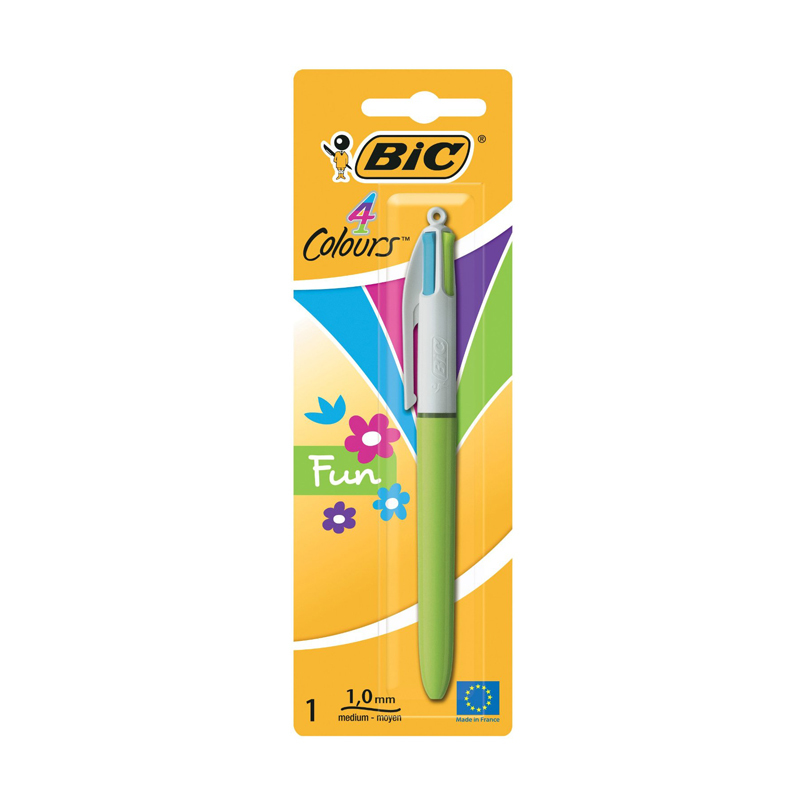 Ручка шариковая BIC 4 Colours Fun Fashion 887776 - фото 1