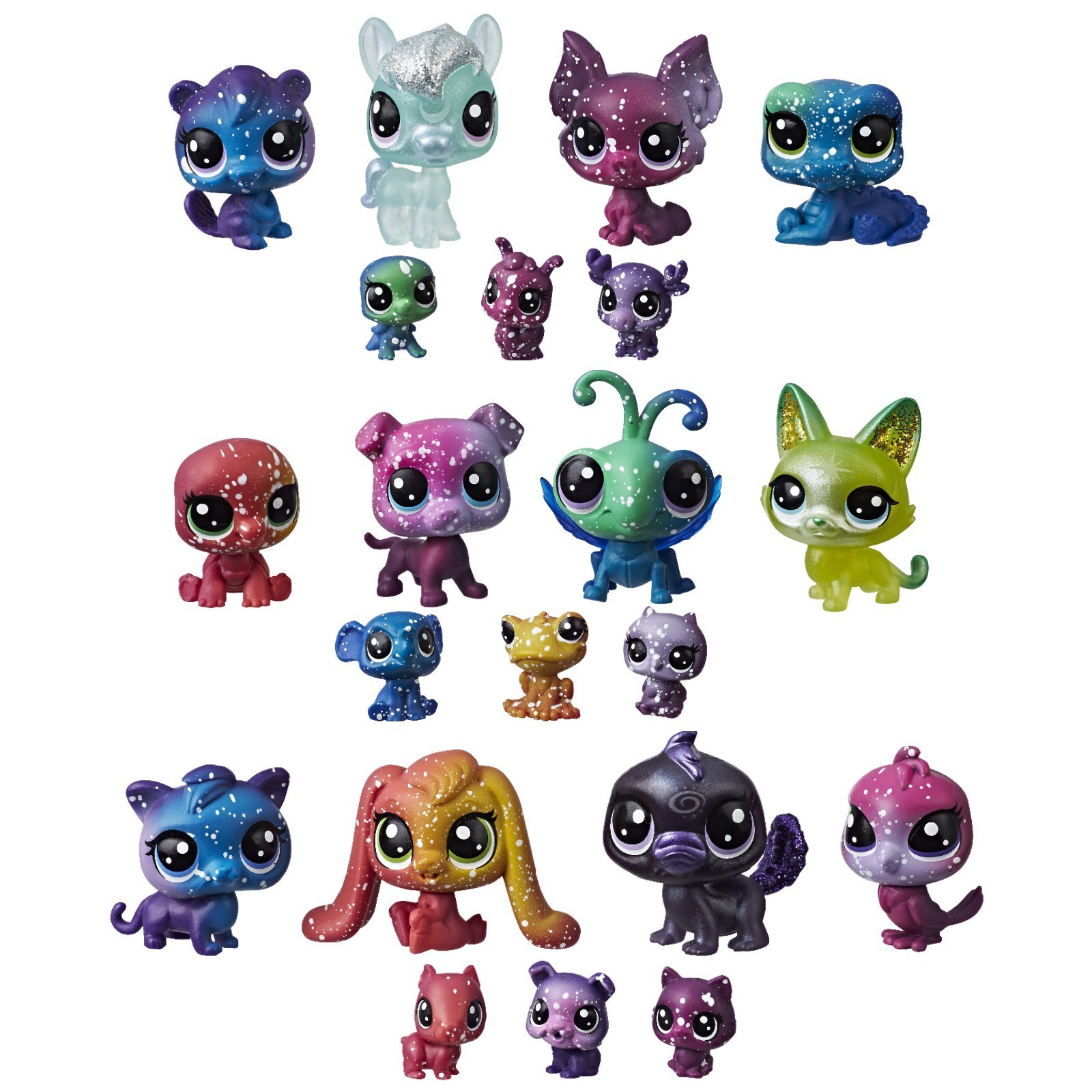 Набор игрушек Littlest Pet Shop 7 космических Петов E2129EU4 в ассортименте  купить по цене 199 ₽ в интернет-магазине Детский мир