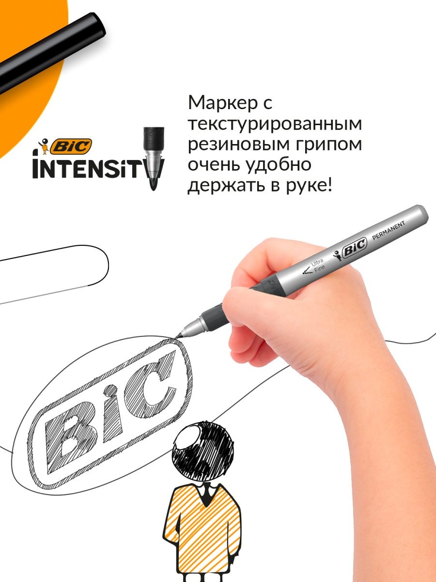 Маркер BIC Permanent - фото 3