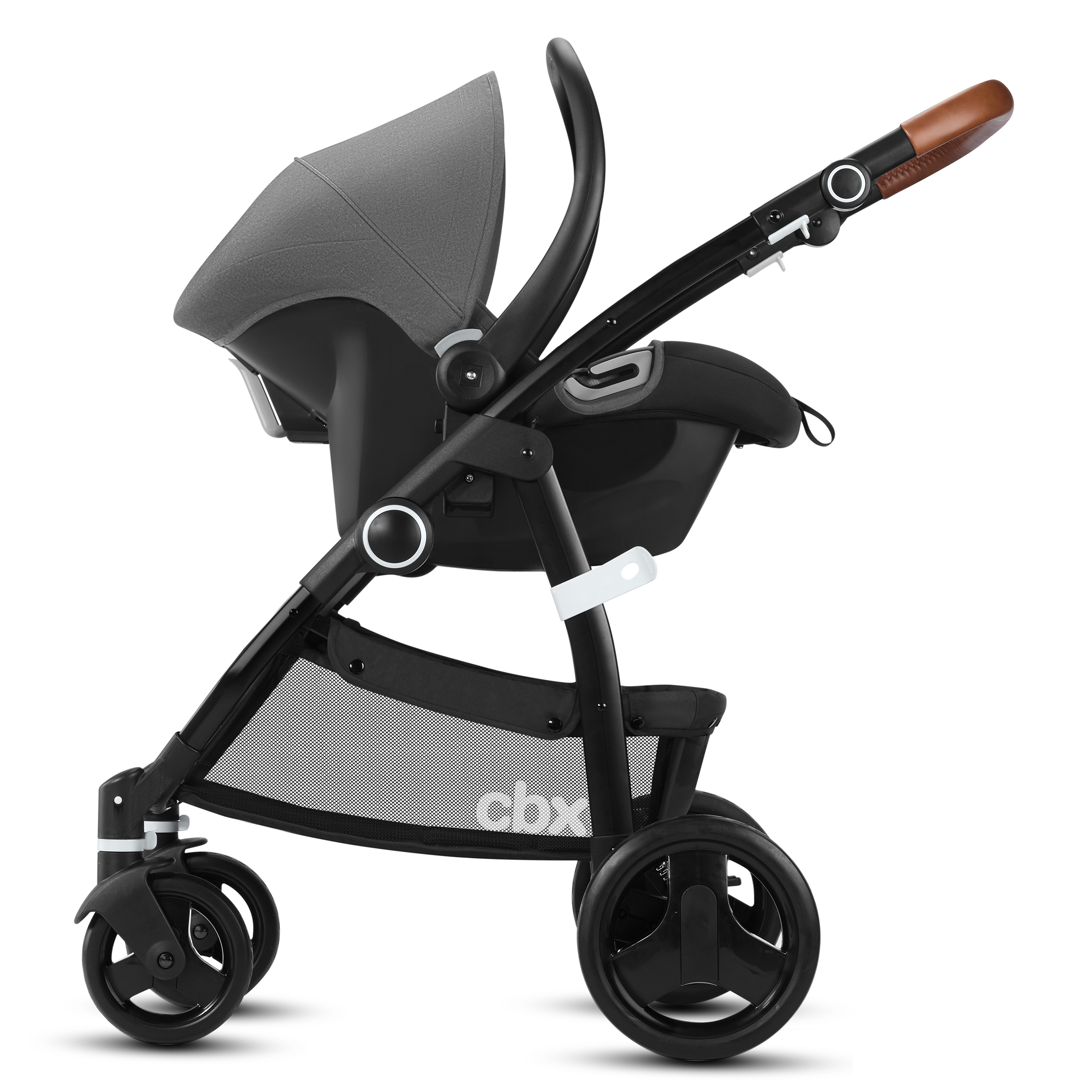 Коляска 2 в 1 CBX Leotie Lux Comfy Grey - фото 9