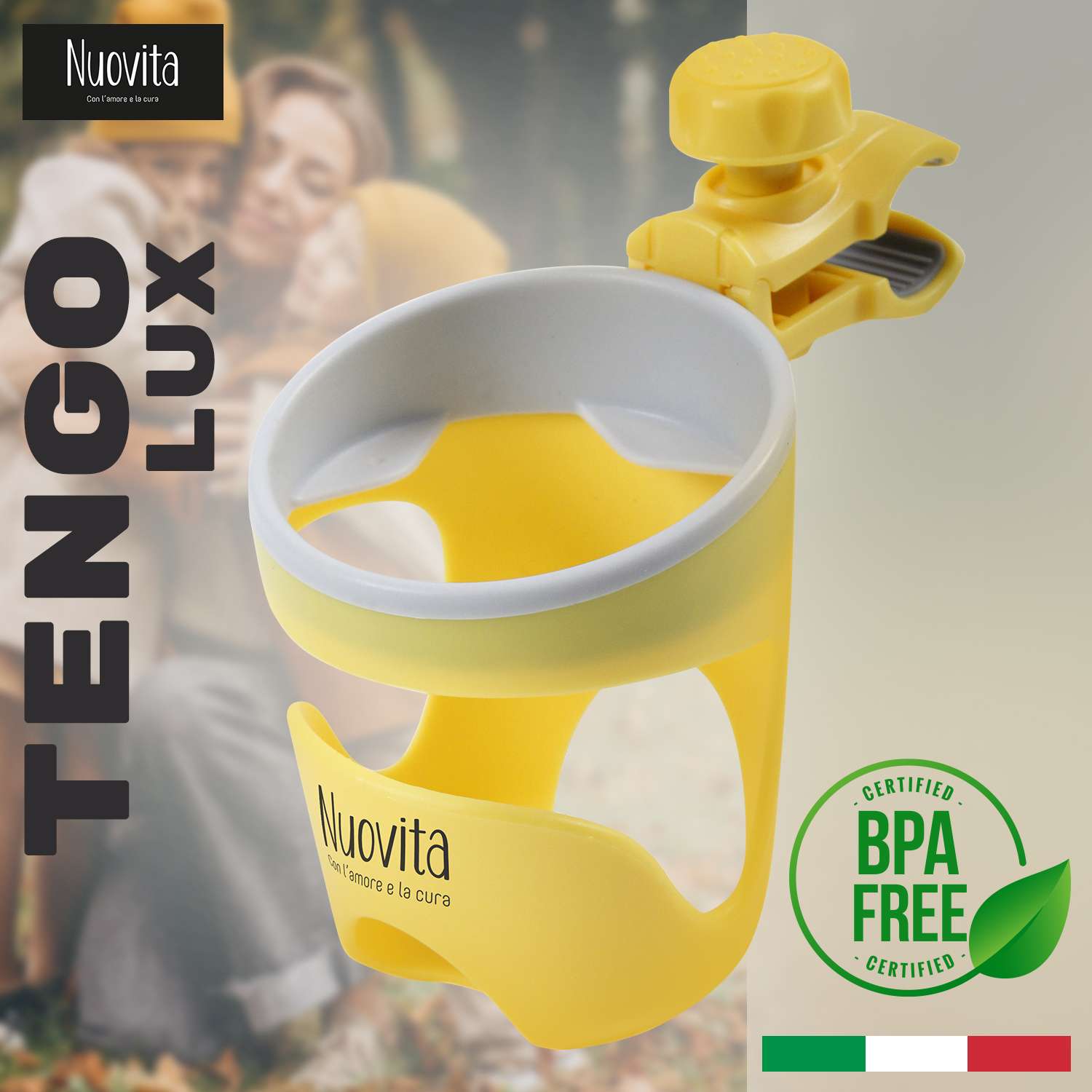 Подстаканник для коляски Nuovita Tengo Lux Желтый NUO_160305_1735 - фото 3