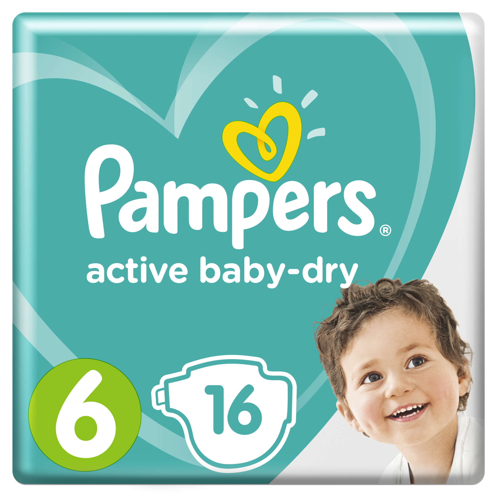 Подгузники Pampers Active Baby-Dry 6 13-18кг 16шт купить по цене 267 ₽ в  интернет-магазине Детский мир