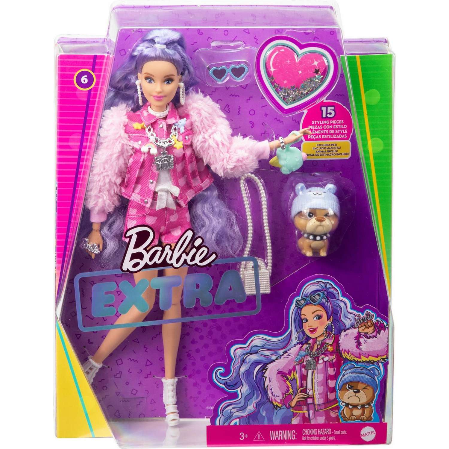 Кукла Barbie Экстра Милли с сиреневыми волосами GXF08 GXF08 - фото 2