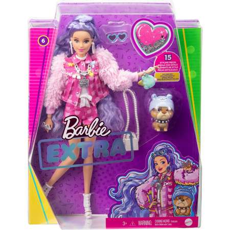 Кукла Barbie Экстра Милли с сиреневыми волосами GXF08