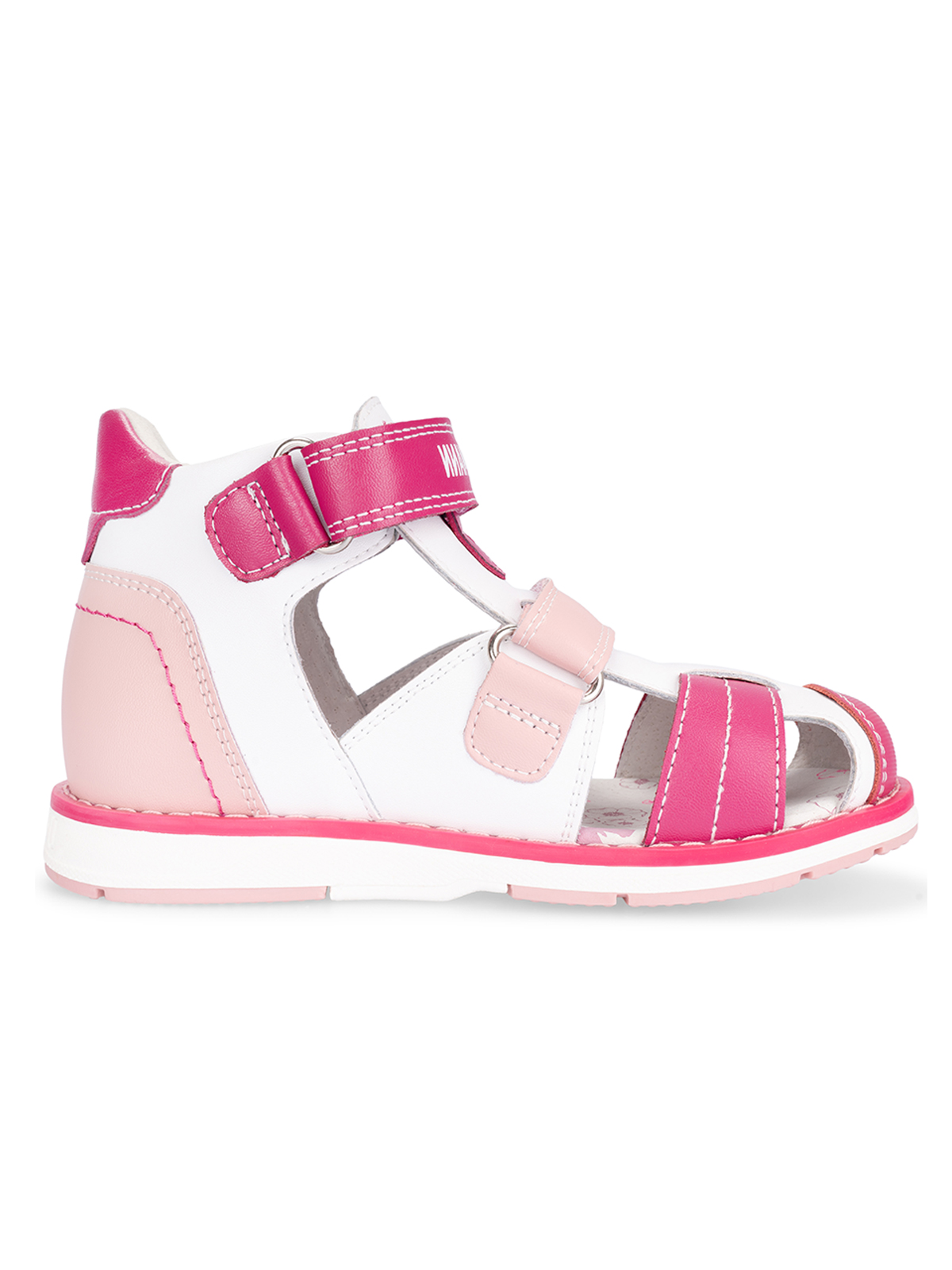 Сандалии ORTMANN kids 7.32.2_Rafaella_белый/фуксия, з/м - фото 3