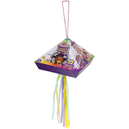 Пиньята 1TOY Пирамида сюрпризов 12 игрушек и конфетти внутри