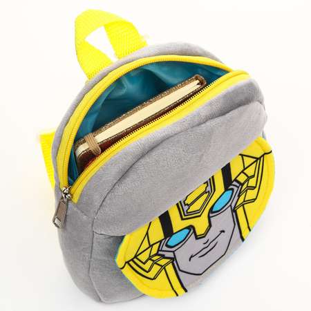 Рюкзак Hasbro плюшевый «Бамбалби» на молнии с карманом 19х22 см Трансформеры