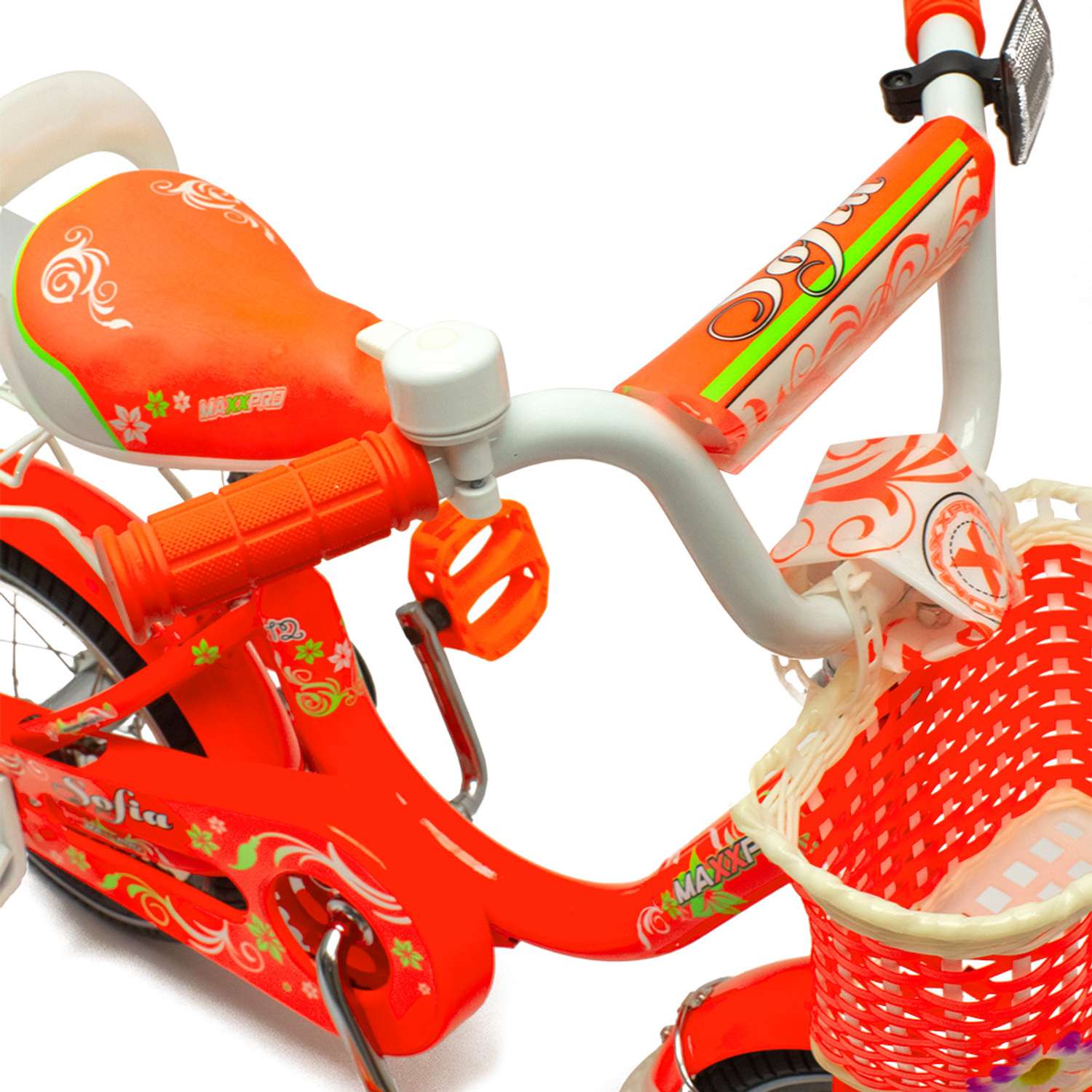Велосипед MAXXPRO N 12-3 оранжево-белый - фото 2