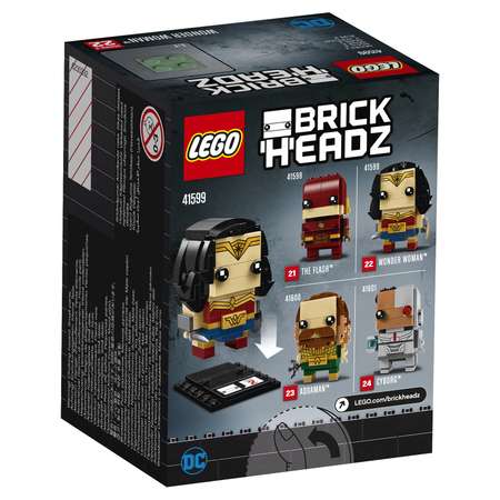 Конструктор LEGO Чудо-женщина BrickHeadz (41599)