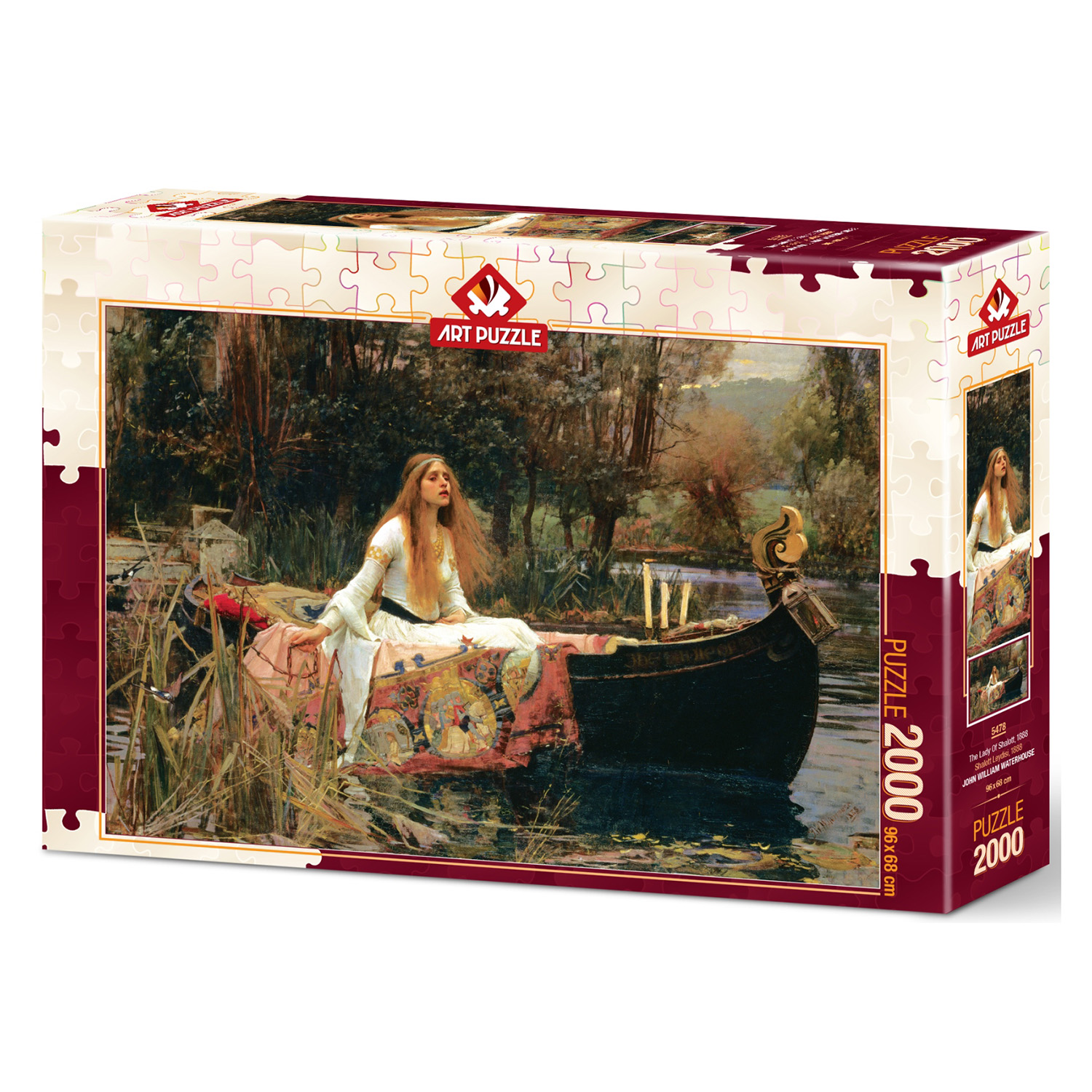 Пазл 2000 деталей ART PUZZLE Волшебница Шалот The Lady of Shalott John  William Waterhouse