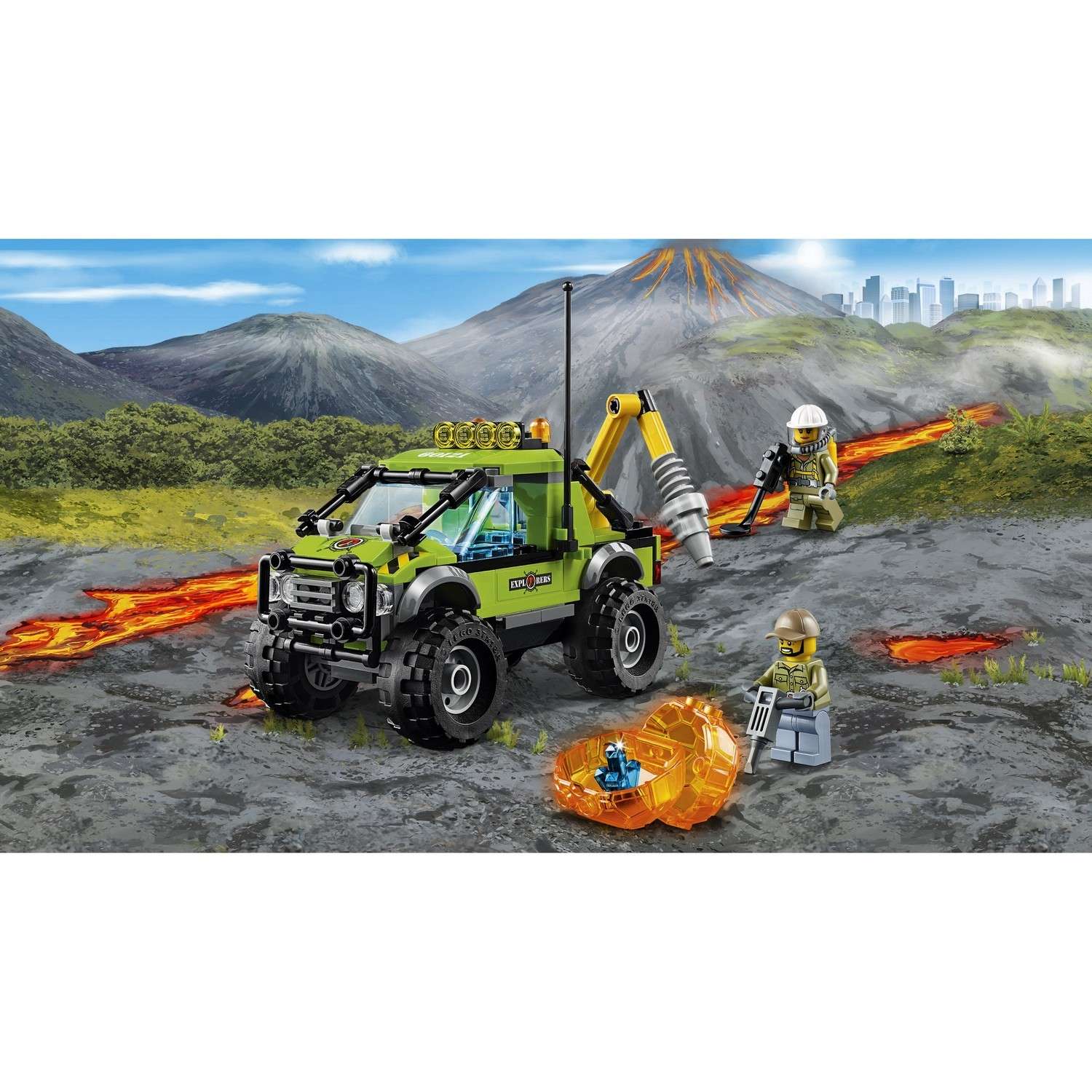 Конструктор LEGO City Volcano Explorers Грузовик Исследователей Вулканов (60121) - фото 5